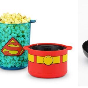 NIB DC Comics TM Superman Man of Steel Mini Stir Popcorn Maker Popper